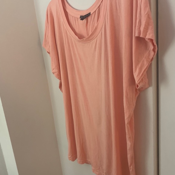 Truly Madly Deeply Peach Round Neck Oversized Tee - Picture 4 of 7